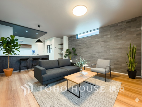 ご家族やお客様との時間など、多くの時を刻む空間。何気なく過ぎる時でさえも上質なひと時となる快適な空間を目指して。（家具はAI加工）