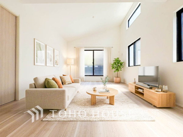 表現された空間は豊かな光と風を纏い、暮らしの時間を豊かにしてくれます。デザインされた空間や建物設備も大切な時間を彩ってくれることでしょう。(装飾品はAI加工です)