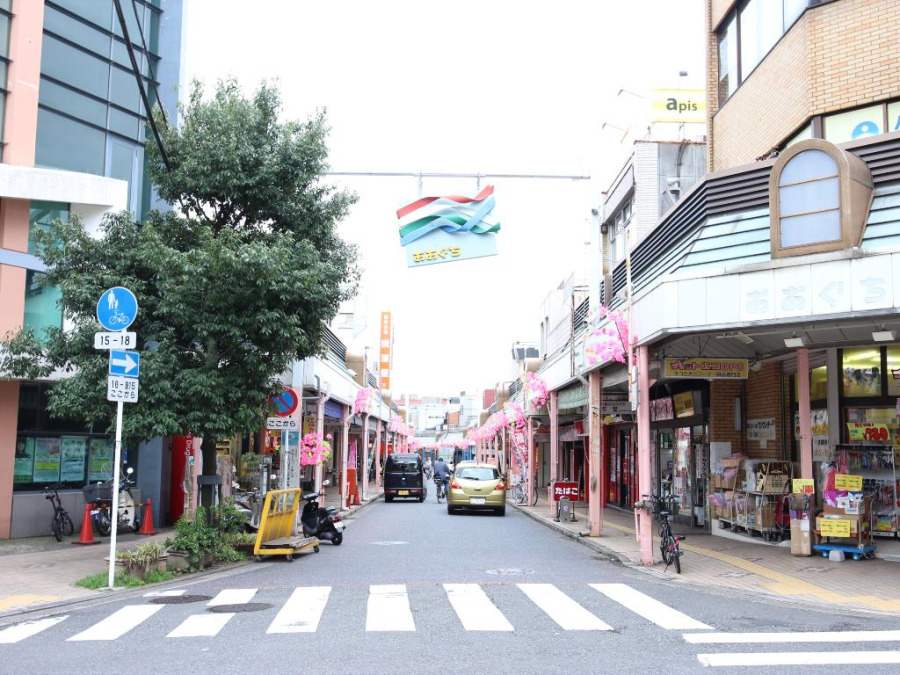 大口通商店街　約10ｍ