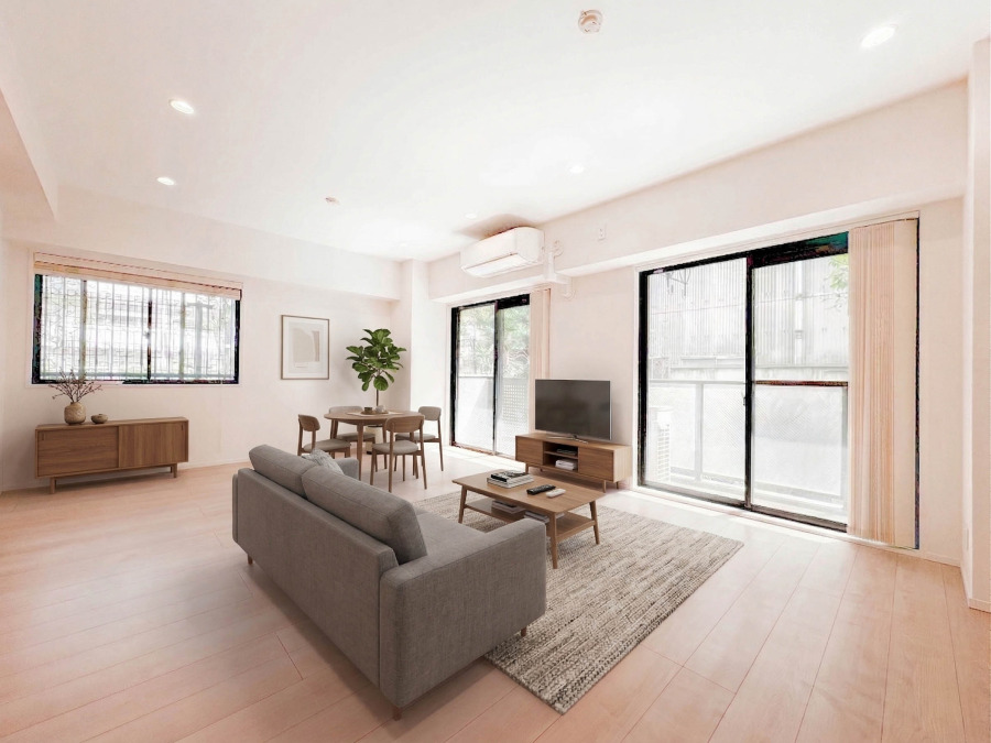 上質な時間を育む暮らしのメインステージ。寛ぎとコミュニケーションを育む居心地のよい場所。ここで楽しむ家族の時間が絆をより深めてくれそうです。