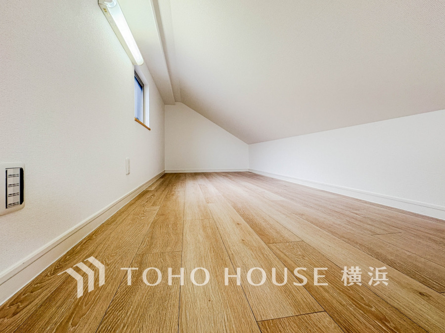 遊び心をくすぐるロフトを完備。お子様の遊び場、収納、趣味のお部屋など、お客様好みの空間に作り上げてください。