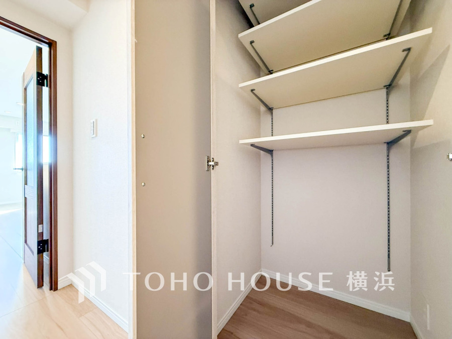 住まいの快適性を左右する収納は欲しい場所に使い勝手のよい収納を確保しています。