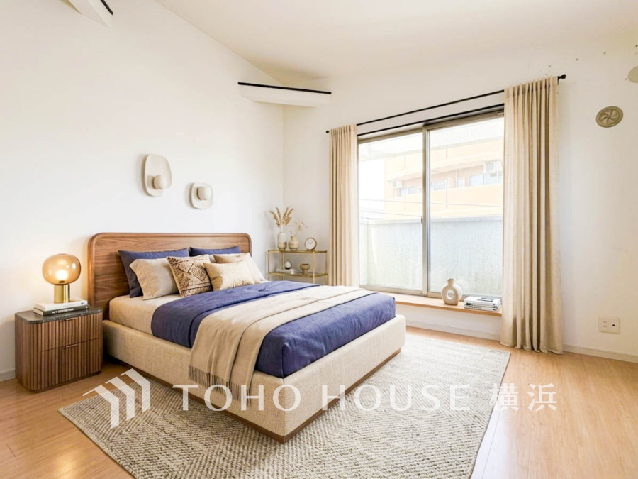 心と時間にゆとりをもたらす場所。自分らしく個性を飾る、センス良い癒しと寛ぎのプライベート空間を演出。※生成AIによるイメージです。家具・小物は販売価格に含まれません。