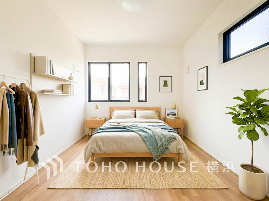 暮らし心地を大きく左右する収納を、適材適所に配置し使い勝手を考慮しました。空間を余すところなく有効利用した収納は生活空間をより上質なものにしてくれるでしょう。（装飾品はAI加工です）