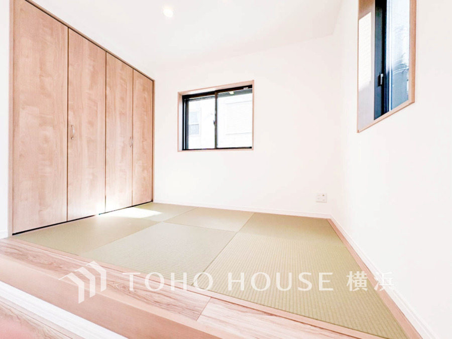 リビングの一画には3帖の畳スペースを併設。お子様の遊びスペースや足を延ばしてリラックスしたい時など重宝しそうです。