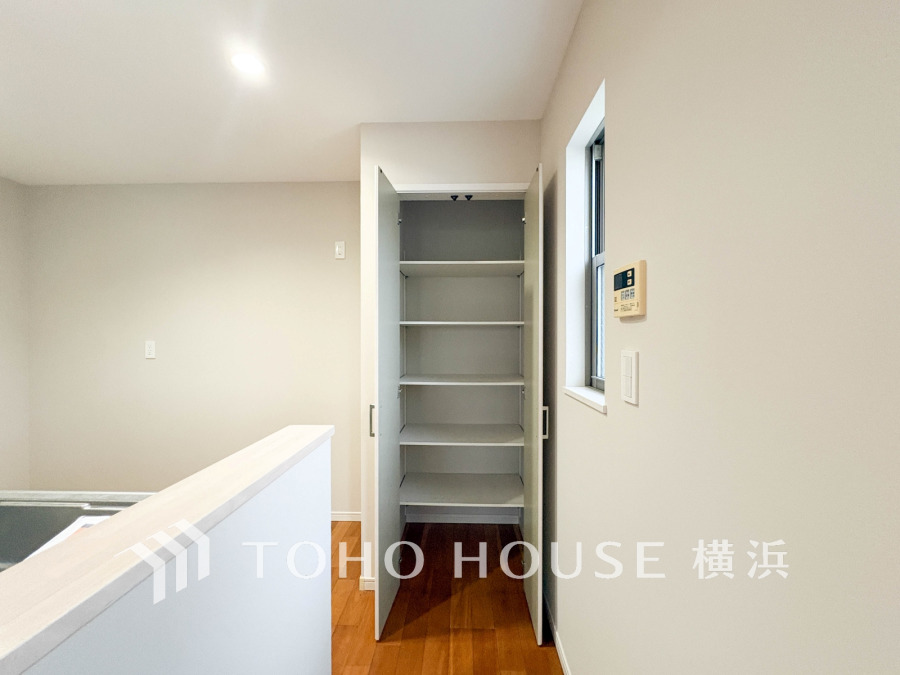 住まいの快適性を左右する収納は欲しい場所に使い勝手のよい収納を確保しています。