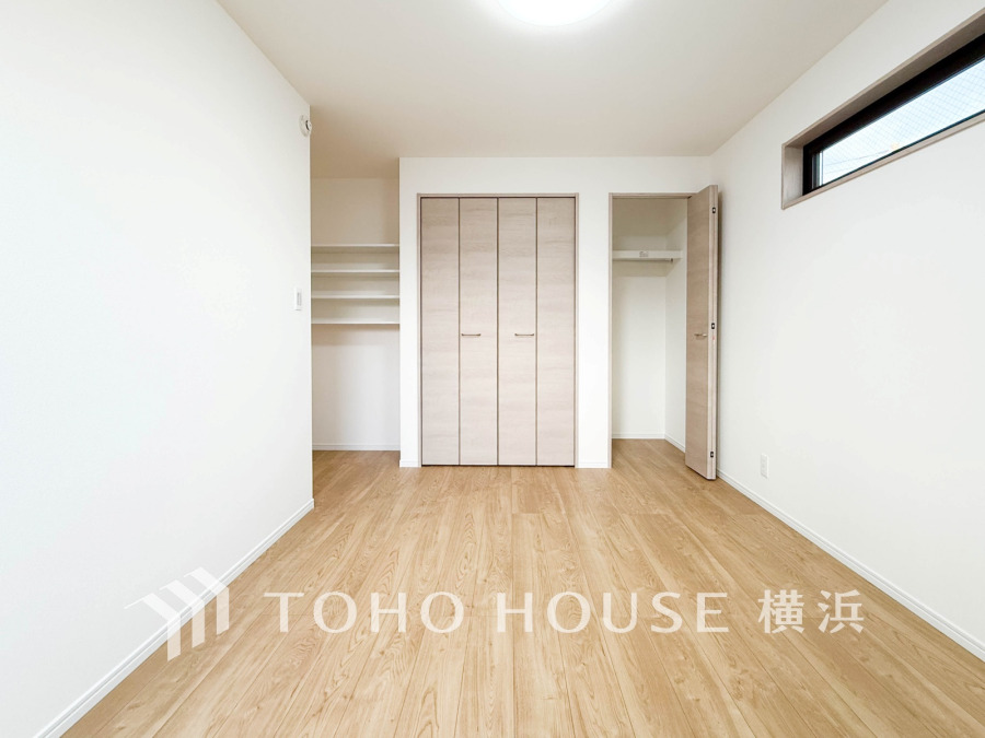 全室６帖以上のゆとりある洋室。収納も充実しています。