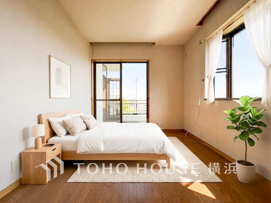 穏やかな寛ぎを届ける上質仕様のゆとりあるお部屋。自分時間を充実させながら心豊かにできるプライベート空間。※生成AIによるイメージです。家具・小物は販売価格に含まれません。
