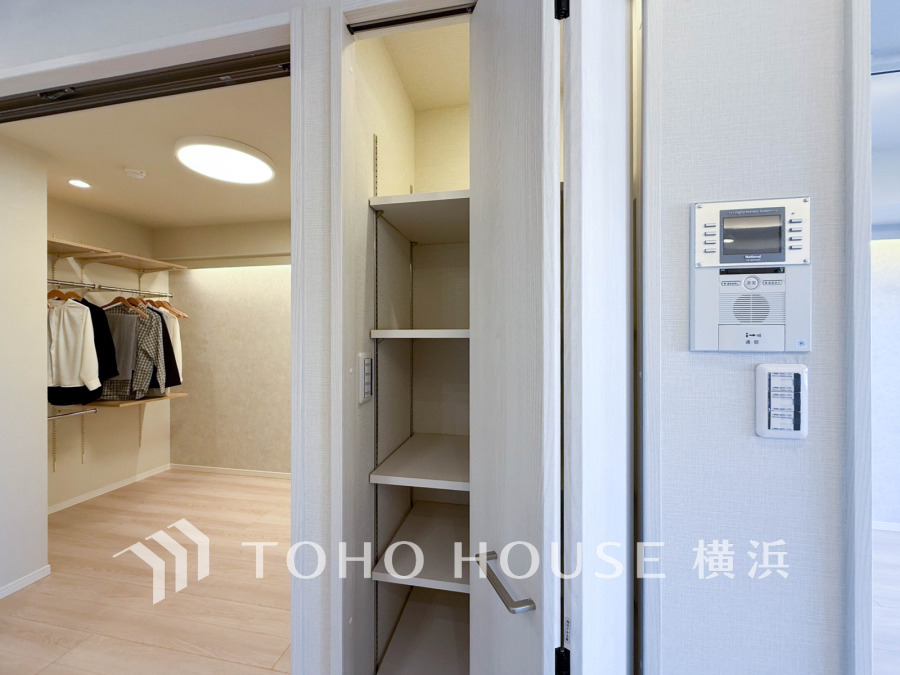 住まいの快適性を左右する収納は欲しい場所に使い勝手のよい収納を確保しています

