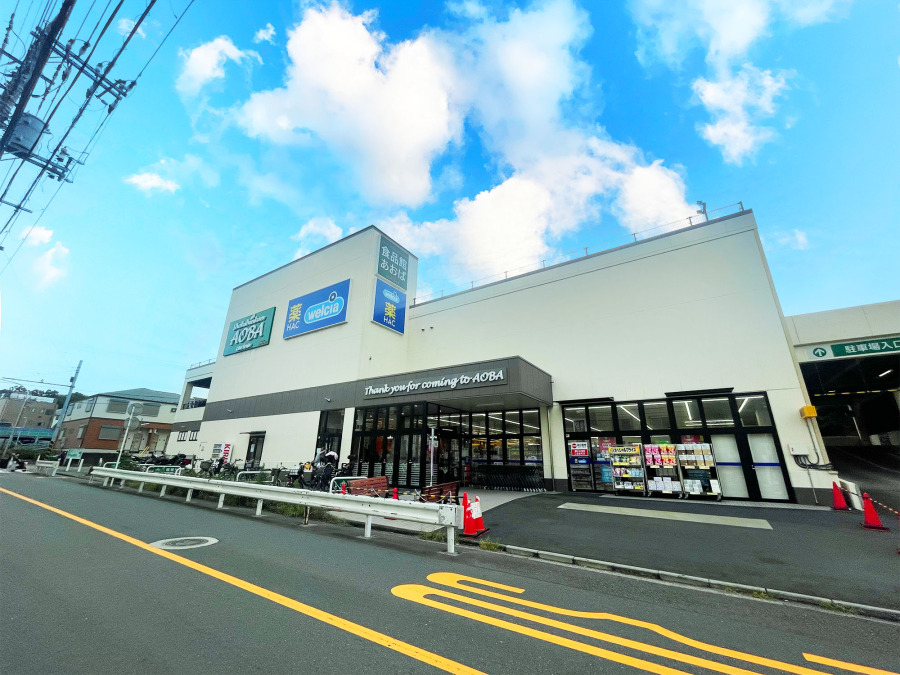 食品館あおば岡村店　約600ｍ