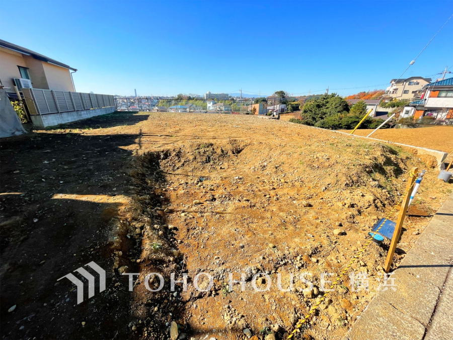 45.5坪のゆとりある敷地は多彩な住宅に対応できます。
