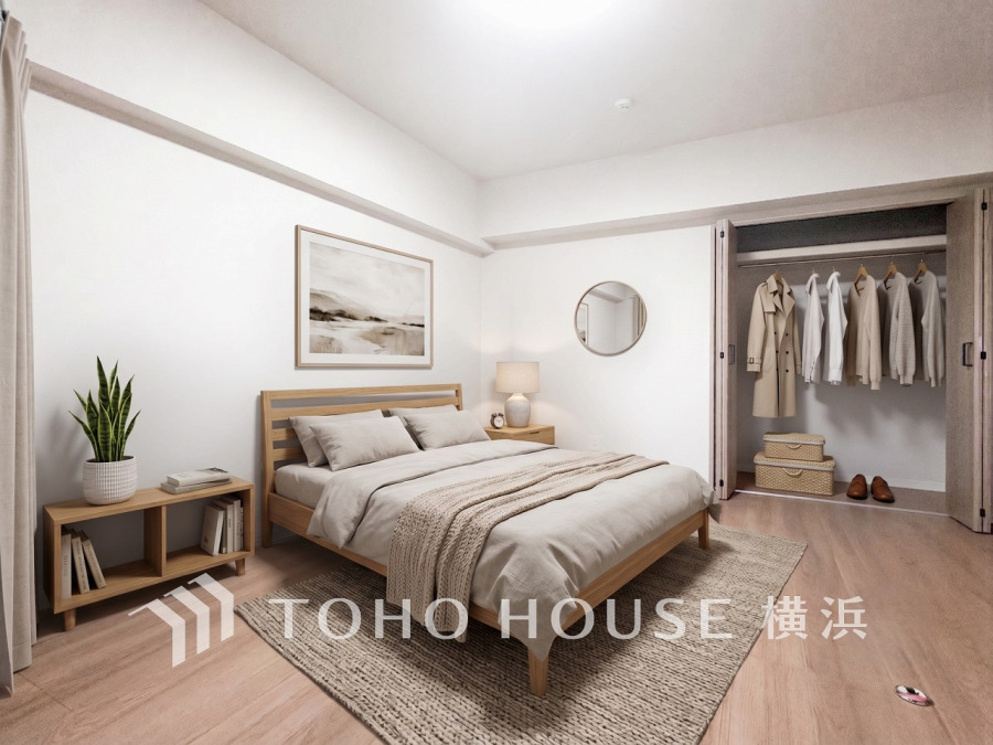 穏やかな寛ぎを届ける上質仕様のゆとりあるお部屋。自分時間を充実させながら心豊かにできるプライベート空間。※生成AIによるイメージです。家具・小物は販売価格に含まれません。