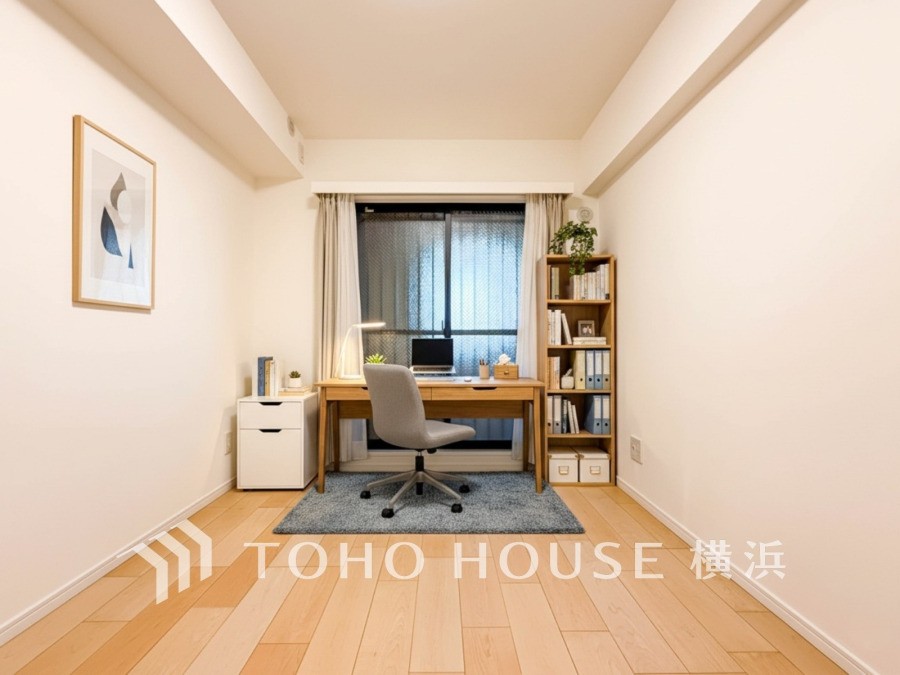 感性を育むプライベートルームはシンプルでスマートな空間。好みの空間で読書をしたり、音楽を聞いたりと一人の時間も充実したものにできます。（家具はCGです）