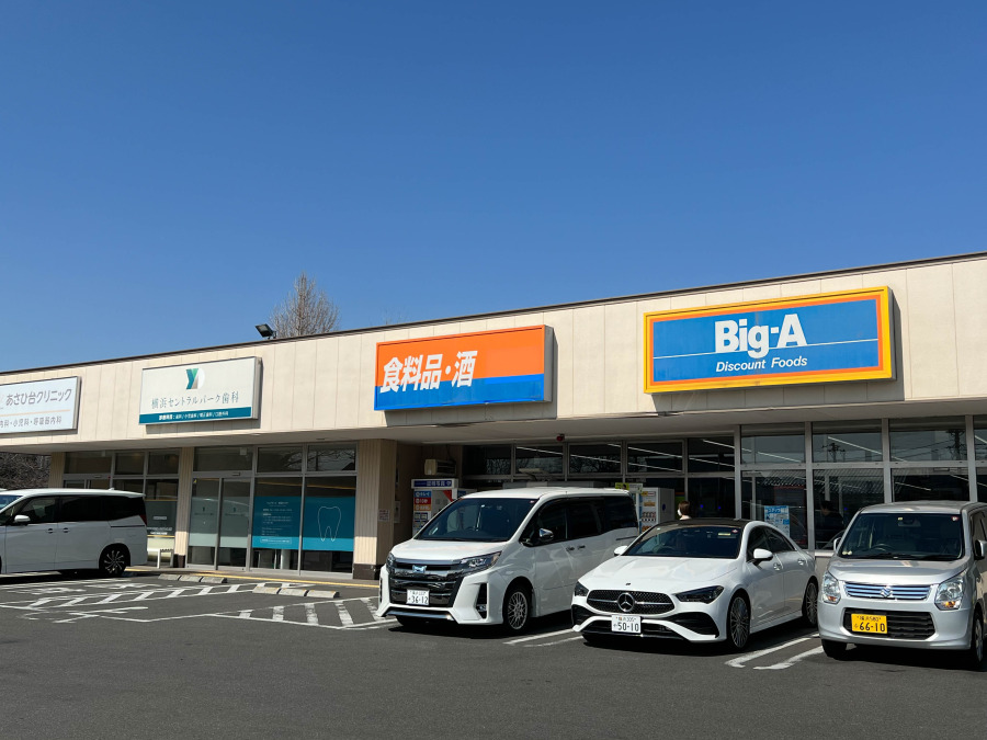 ビッグ・エー 横浜中白根店　約650ｍ
