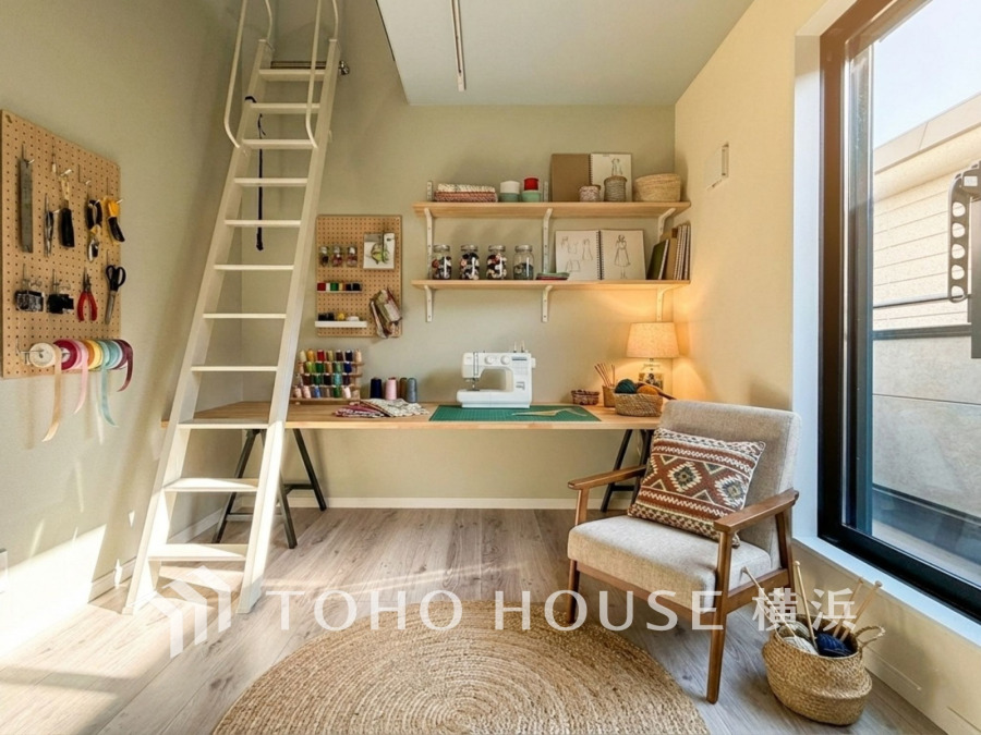 センスが求められるプライベート空間だからこそ、自分の個性を飾るにふさわしい癒しと寛ぎの空間を演出します。（家具はAI加工です）