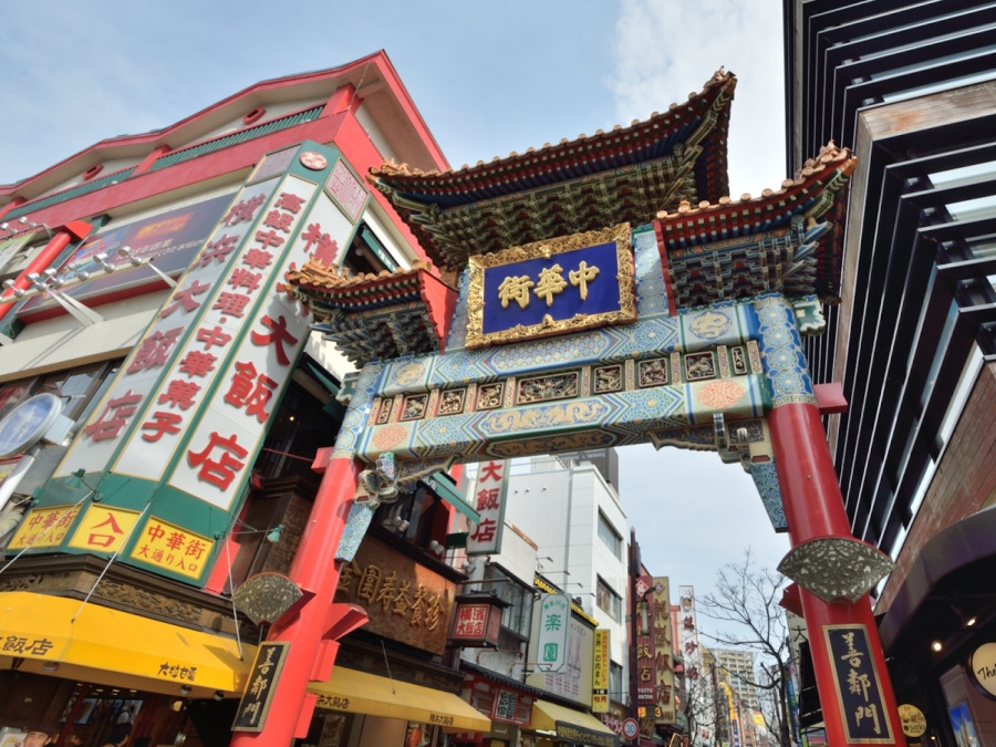 横浜中華街　約80ｍ