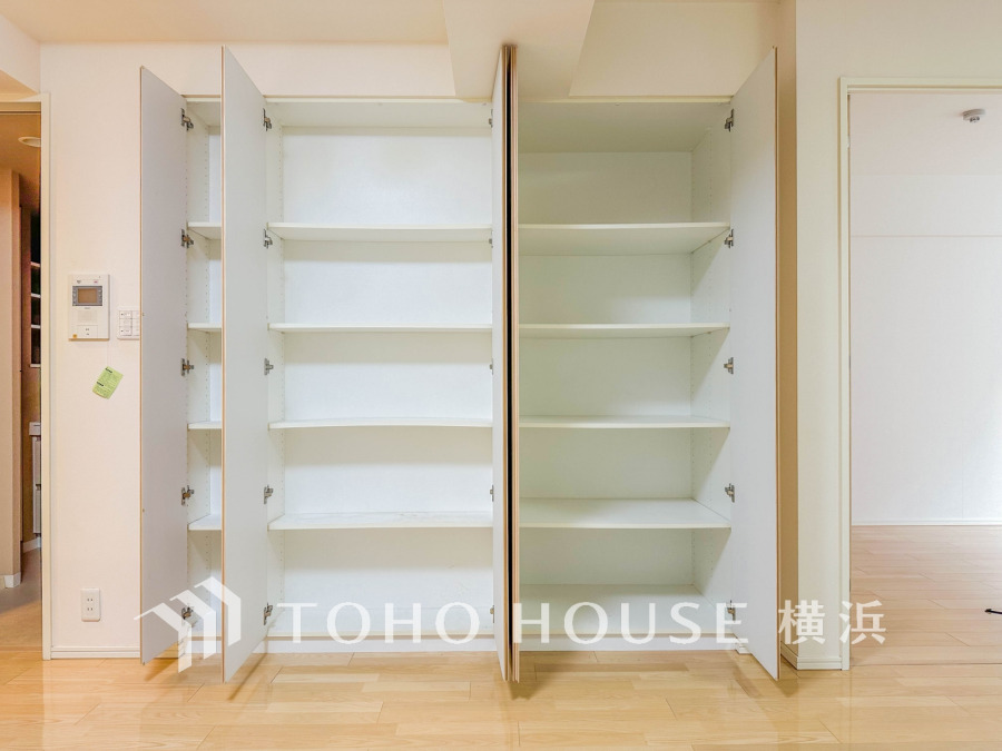 住まいの快適性を左右する収納は欲しい場所に使い勝手のよい収納を確保しています。