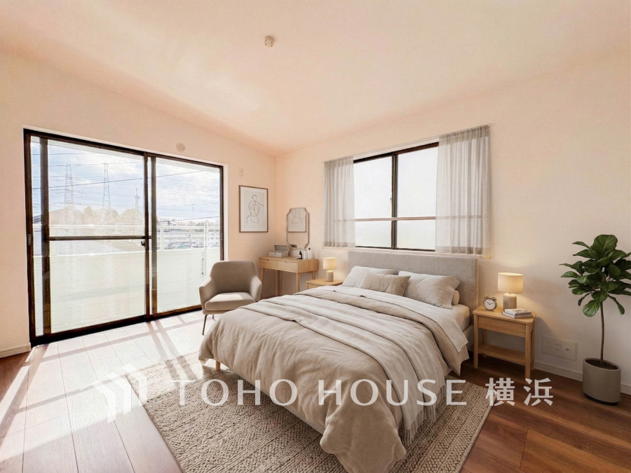 快適に過ごす条件は、一人ひとり違います。飾リ過ぎないシンプルな内装と偏り過ぎないデザインで統一しております。（家具・家電・装飾品はAI画像です）