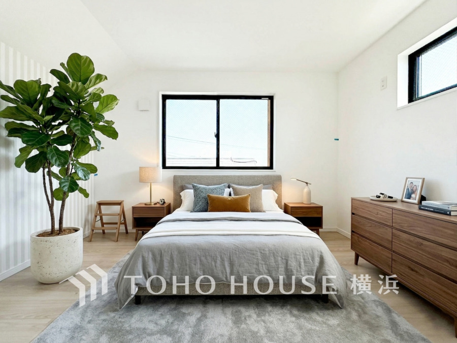 心と時間にゆとりをもたらす場所。自分らしく個性を飾る、センス良い癒しと寛ぎのプライベート空間を演出。※生成AIによるイメージです。家具・小物は販売価格に含まれません。