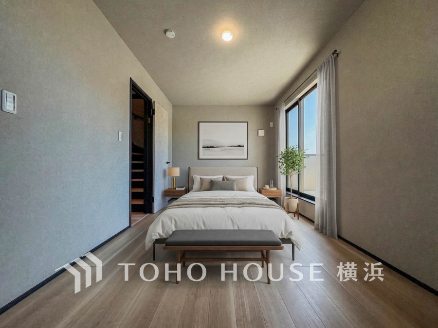 忙しい毎日に、心と時間のゆとりをもたらす場所。センスが求められるプライベート空間だからこそ、自分の個性を飾るにふさわしい癒しと寛ぎの空間を演出します。（家具・装飾品はAI加工です