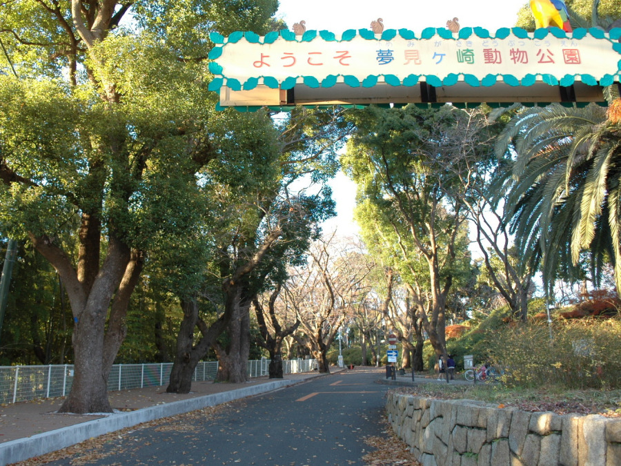 夢見ヶ崎動物公園　約600ｍ