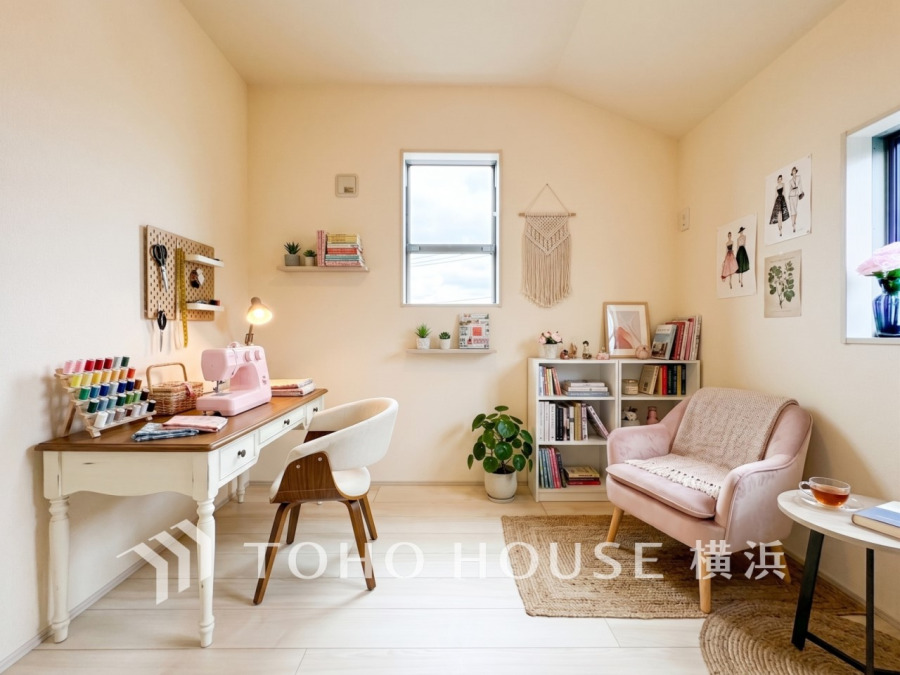 自分の時間を愉しめる一部屋です。※生成AIによるイメージです。家具・小物は販売価格に含まれません。