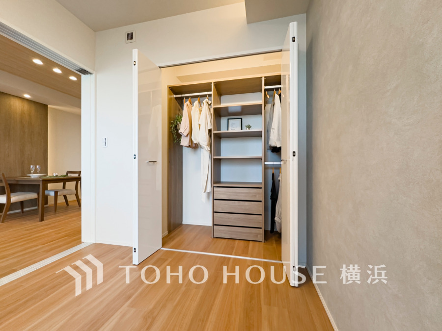 住まいの快適性を左右する収納は欲しい場所に使い勝手のよい収納を確保しています。