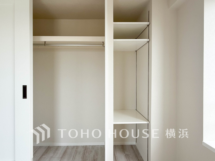 住まいの快適性を左右する収納は欲しい場所に使い勝手のよい収納を確保しています。