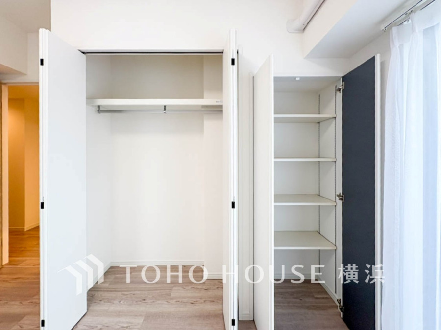 住まいの快適性を左右する収納は欲しい場所に使い勝手のよい収納を確保しています。
