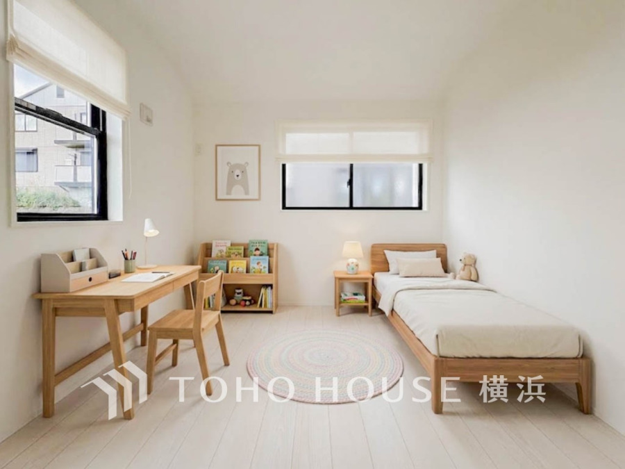 穏やかな寛ぎを届けるお部屋。※生成AIによるイメージです。家具・小物は販売価格に含まれません。