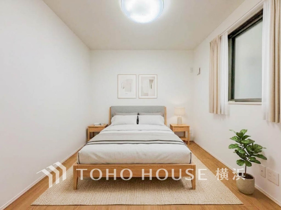 一日の疲れをいやしてくれる寝室。※生成AIによるイメージです。家具・小物は販売価格に含まれません。