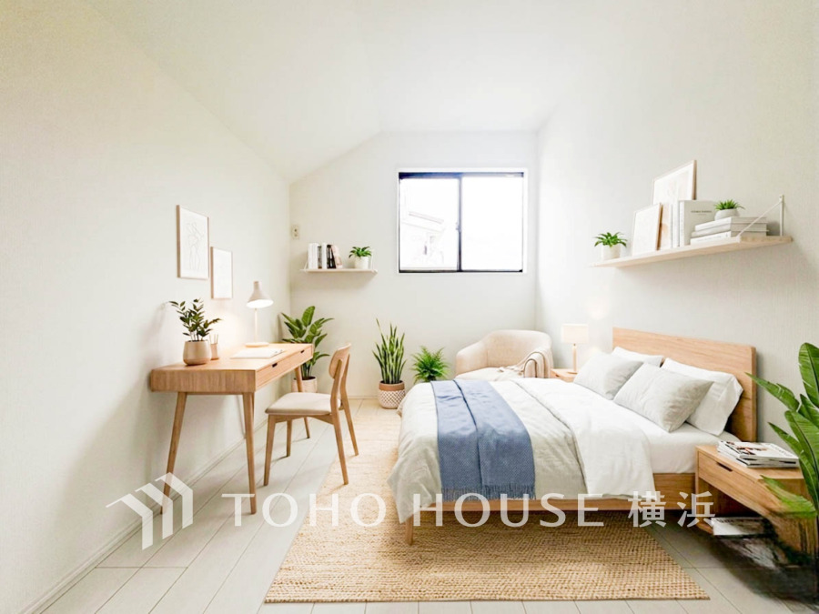 心と時間にゆとりをもたらす場所。自分らしく個性を飾る、センス良い癒しと寛ぎのプライベート空間を演出。※生成AIによるイメージです。家具・小物は販売価格に含まれません。