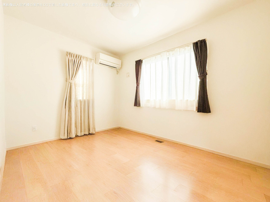 快適に過ごす条件は、一人ひとり違います。飾リ過ぎないシンプルな内装と偏り過ぎないデザインで統一されています。（AI加工により家具を消去済み）