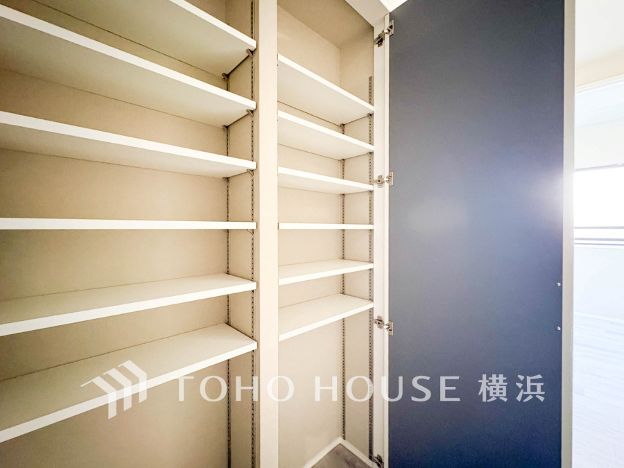 住まいの快適性を左右する収納は欲しい場所に使い勝手のよい収納を確保しています。