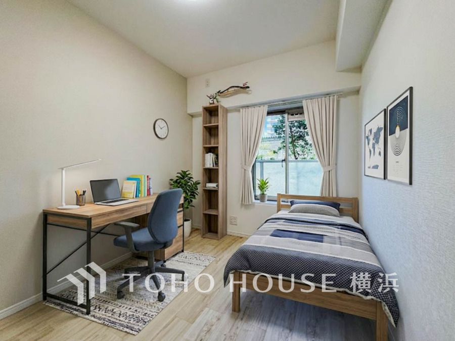 穏やかな寛ぎを届ける上質仕様のゆとりあるお部屋。自分時間を充実させながら心豊かにできるプライベート空間。（家具・家電・装飾品はAI画像です）