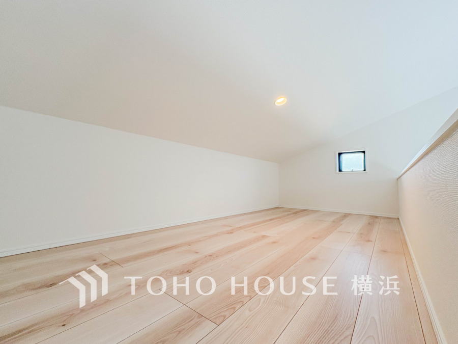 遊び心をくすぐるロフトを完備。お子様の遊び場、収納、趣味のお部屋など、お客様好みの空間に作り上げてください。