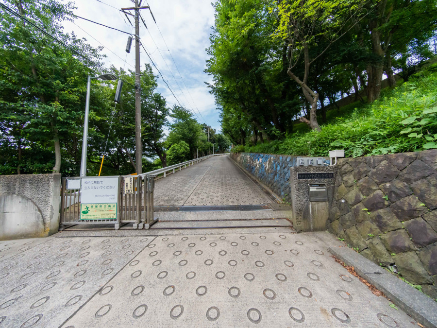 横浜市立仲尾台中学校まで　約700ｍ