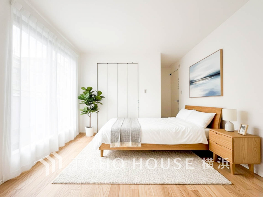 穏やかな寛ぎを届ける上質仕様のゆとりあるお部屋。自分時間を充実させながら心豊かにできるプライベート空間。(家具・調度品はAI加工によるイメージです)