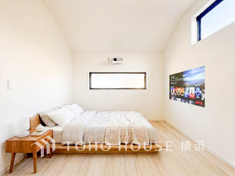 1日の疲れを癒し、心地よく寛げるようゆったりとした広さを確保しています。プライベートタイムをより優雅に穏やかに。※生成AIによるイメージです。家具・小物は販売価格に含まれません