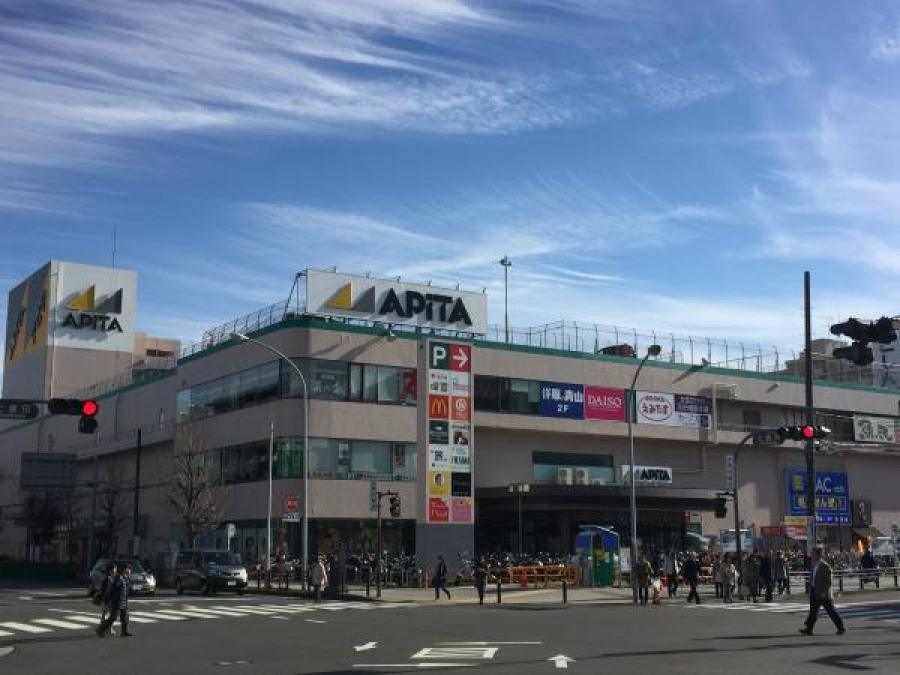 アピタ戸塚店(約850ｍ。スーパー、100円ショップやドラッグストア、美容室、ペットショップなどが入る商業施設。)