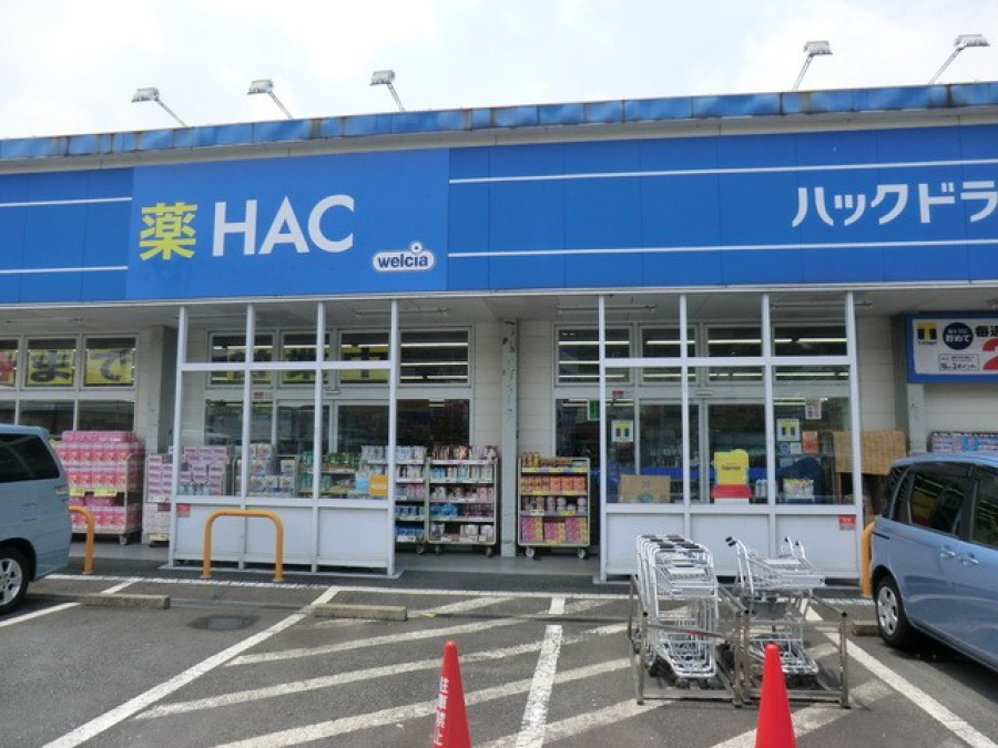 ハックドラッグ市沢店(約190ｍ。お薬だけでなく日用品も安くて豊富なドラッグストアとしては、食品も充実。Tポイントカードが使えます。)