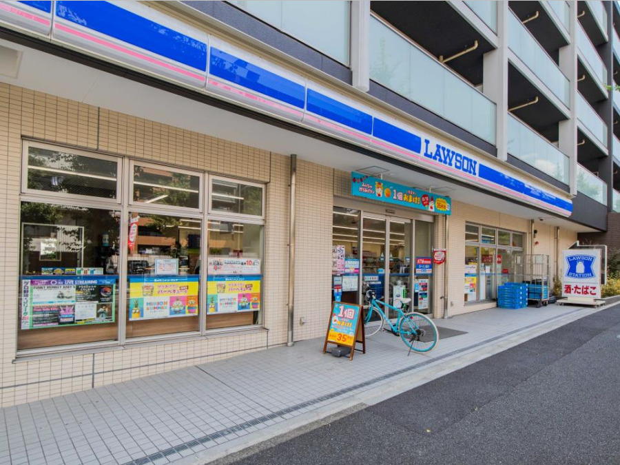 ローソン三枚町山王森店(約550ｍ。24時間営業。近くにあるとちょっとした買い物にも便利ですね。)